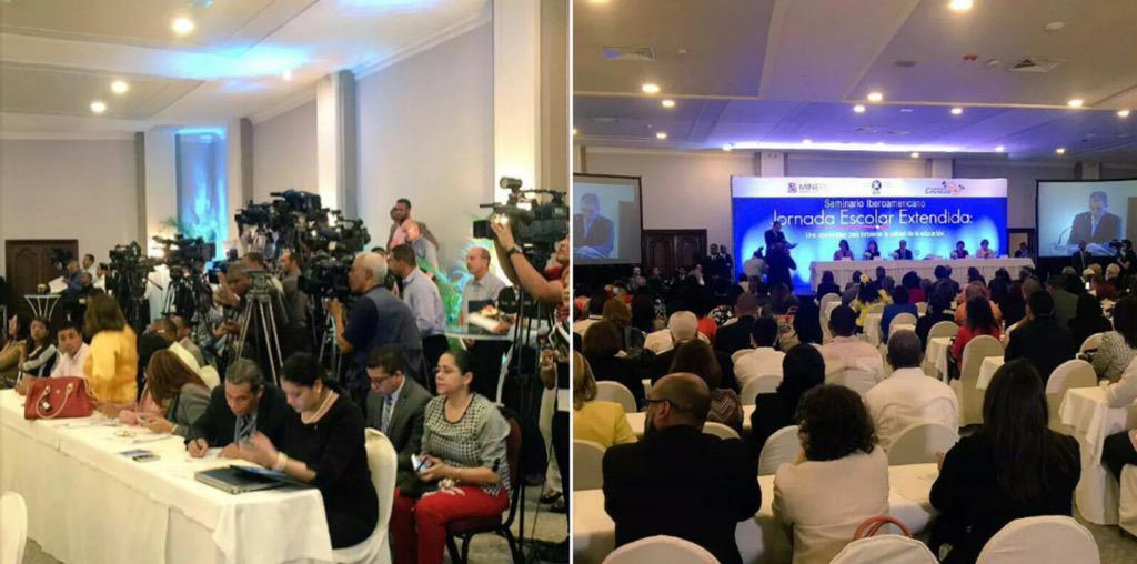 robertoaes's tweet photo. Asistencia masiva de medios de comunicación en el Seminario Iberoamericano Jornada Escolar Extendida #TandaExtendida http://t.co/FFEQFk75yk