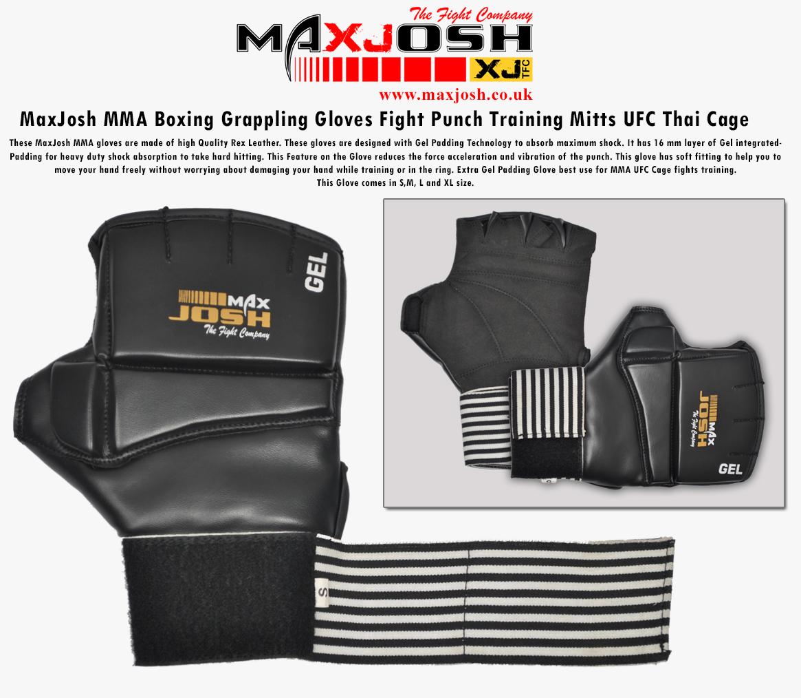 MaxJosh5's tweet image. MaxJosh MMA Boxing Grappling Gloves Fight Punch Training Mitts UFC Thai Cage. Made of Rex Leather.