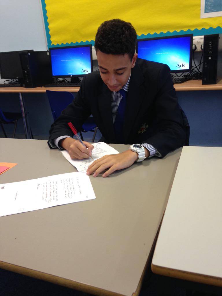 BusinessBDA's tweet photo. Ramy marking another students work in year 11 GCSE Business A/A* push intervention!!! http://t.co/NNuhHnl7Ms
