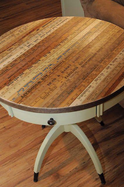 TheHouseofUp's tweet photo. Yardsticks measuring up to the job beautifully...#upcycling giving function &amp; fabulousness #UpcycledHour tonight 8pm http://t.co/Nz7LD29an0