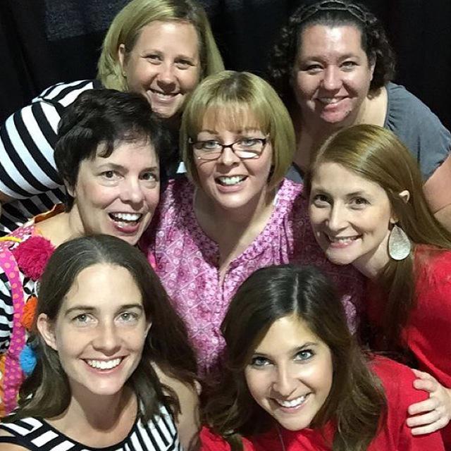 KweezleQueen's tweet photo. #TeacherFriends Welcome @SimplyKinder to our spotlight! She's back left Kim back right. Me below J. #FSsplash15 http://t.co/MgMcLFCREC