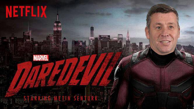 Daredevil (2015). A hero never fears the darkness, he embraces it. Metin Şentürk stars as Matt Murdock / Daredevil.