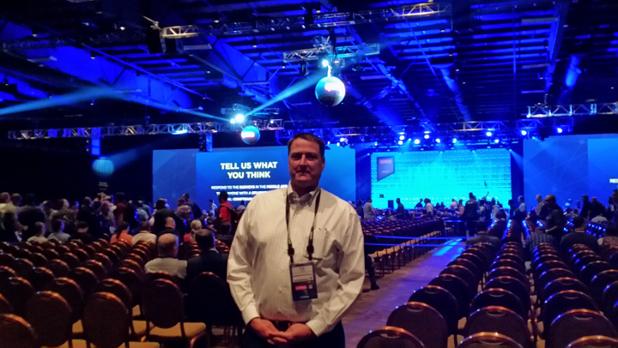 VisiCore's tweet photo. Opening keynote starting at #splunkconf w/ Godfrey Sullivan, Chairman and CEO, Splunk. We're here! Come say hello. http://t.co/gzjQSR8pla