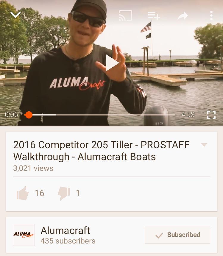 Michelle Trudeau (@mickmediacomm) on Twitter photo <a href="/UncutAngling/">Uncut Angling</a>'s Aaron Wiebe runs through the new <a href="/ALUMACRAFTBOATS/">ALUMACRAFT BOATS</a> 20' Competitor Tiller - youtu.be/CBKkt-BQR24 <a href="/UncutAngling/">Uncut Angling</a>'s Aaron Wiebe runs through the new <a href="/ALUMACRAFTBOATS/">ALUMACRAFT BOATS</a> 20' Competitor Tiller - youtu.be/CBKkt-BQR24