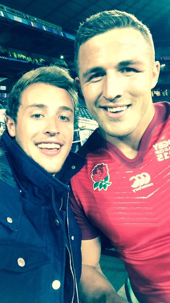 malins_will's tweet photo. Me and my man @SamBurgess8 having a chin wag after the game. http://t.co/y4ayvnKUy5