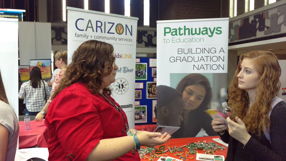Corrie_ann_Snow's tweet photo. @UWaterlooLife  @pathwayskw  Great turnout for the Volunteer Fair. Talking to a lot of great students!! http://t.co/pRxkgTN3zU