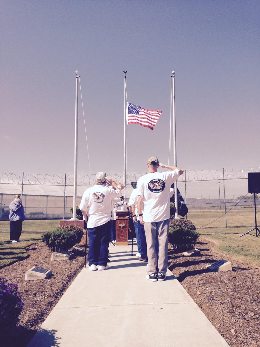 MDPublicSafety's tweet photo. #Veterans at Roxbury Correctional Institution hold the nation's only #incarcerated veterans #POWMIA ceremony. #MDVets http://t.co/GHt1ATNAF5