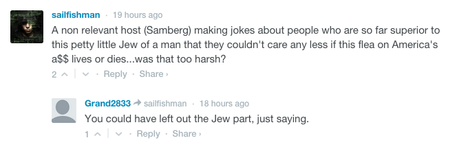 Emmy ratings bottom out with record low.  Team Breitbart...what's your measured, logical theory? COMMENT(s)!