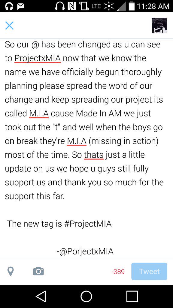 ProjectxMIA's tweet image. UPDATE!!!!! Thank you for all the support!!! #ProjectMIA