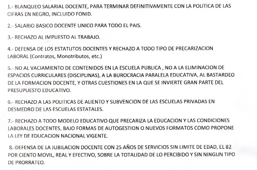 DiazUdocba's tweet photo. Mesa Nacional de Sindicatos Docentes:  #Sutef #Aduca #Cisadems #GDA #Sitech #UDOCBA y #Adosac y #Aptea
Reclaman: http://t.co/uPVxqAjFfc