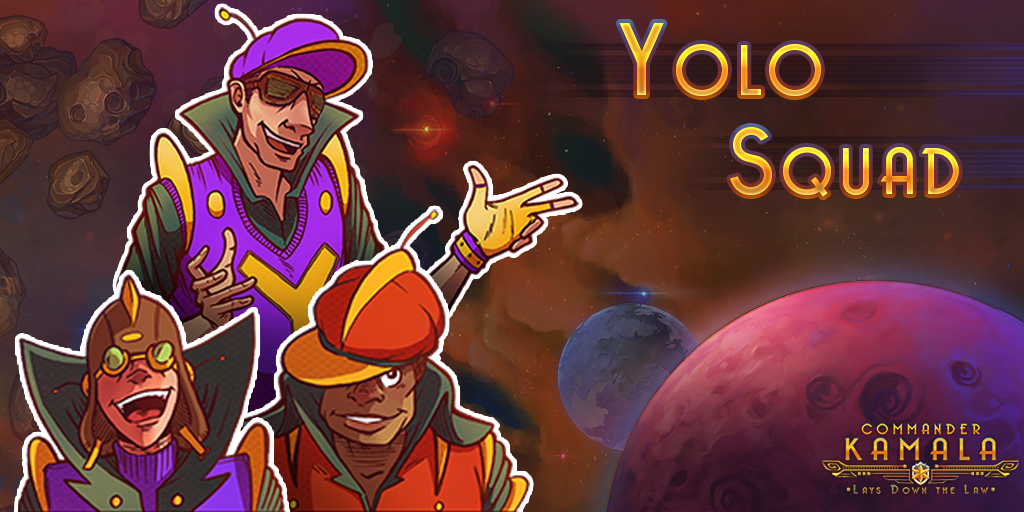escapefuel's tweet photo. It's the Yolo Squad &amp; they're out for the Star Rangers! Can they be stopped? (Spoiler: Yes. Because KAMALA, people.) http://t.co/lfX6sDLhEn