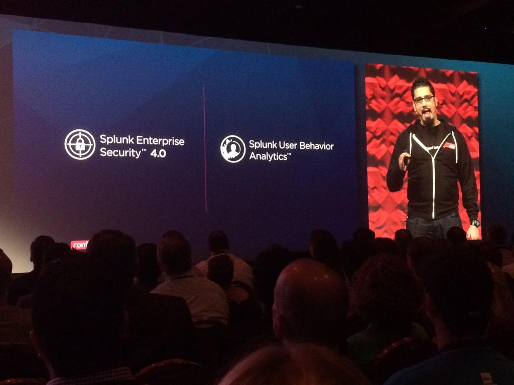 JesseTrucks's tweet image. @monzymerza announces Splunk Enterprise Security 4.0 and Splunk UBA! #splunkconf @splunk @Splunkconf @SplunkSec