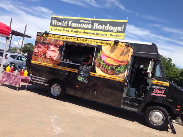 EntMarkham's tweet image. Daily Feature- @ShopsysMarkham This food truck has been doing some serious work this summer. I've seen it everywhere!
