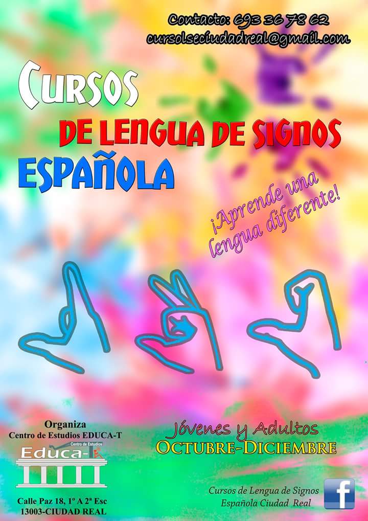 kida_87's tweet photo. @ElCrisoldeCR Curso d Lengua d Signos Española n Ciudad Real.Aprende una lengua diferente.Últimos días para apuntarte http://t.co/Kx0iaADCnG