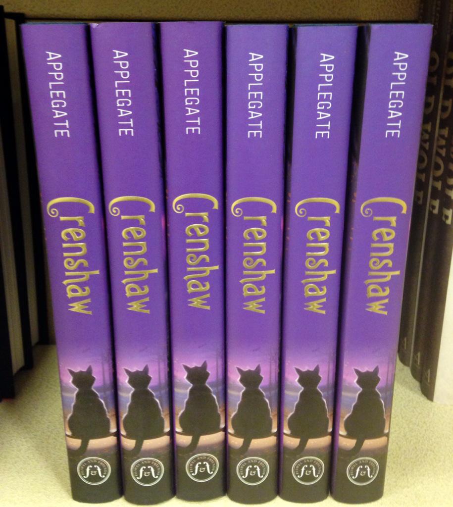 MrSchuReads's tweet photo. I'm giving away a signed copy of  @kaaauthor's Crenshaw. RT before 4 to enter the drawing.  http://t.co/NKVvSv0Hsr http://t.co/93KO8Yj79u