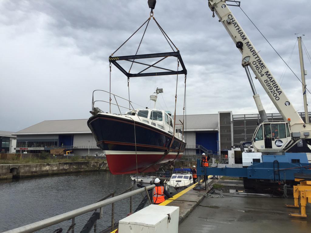 Lady Hamilton returns to the water today having had a mechanical refit. She will be available for hire shortly.