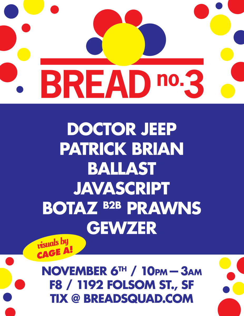 breadsf's tweet photo. #bread3 nov6 @doctajeep @PatrickBrian666 @Ballast_Music @DjJavascript @botazlabestia @GEWZER at @1192Folsom http://t.co/lV7Y6dhbXR