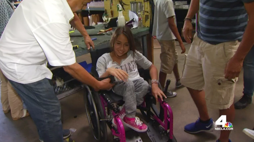 NBCLA's tweet photo. Local nonprofit delivers wheelchairs to those in need in 72 countries http://t.co/lApeGCZrNA http://t.co/CA4h40CRnh