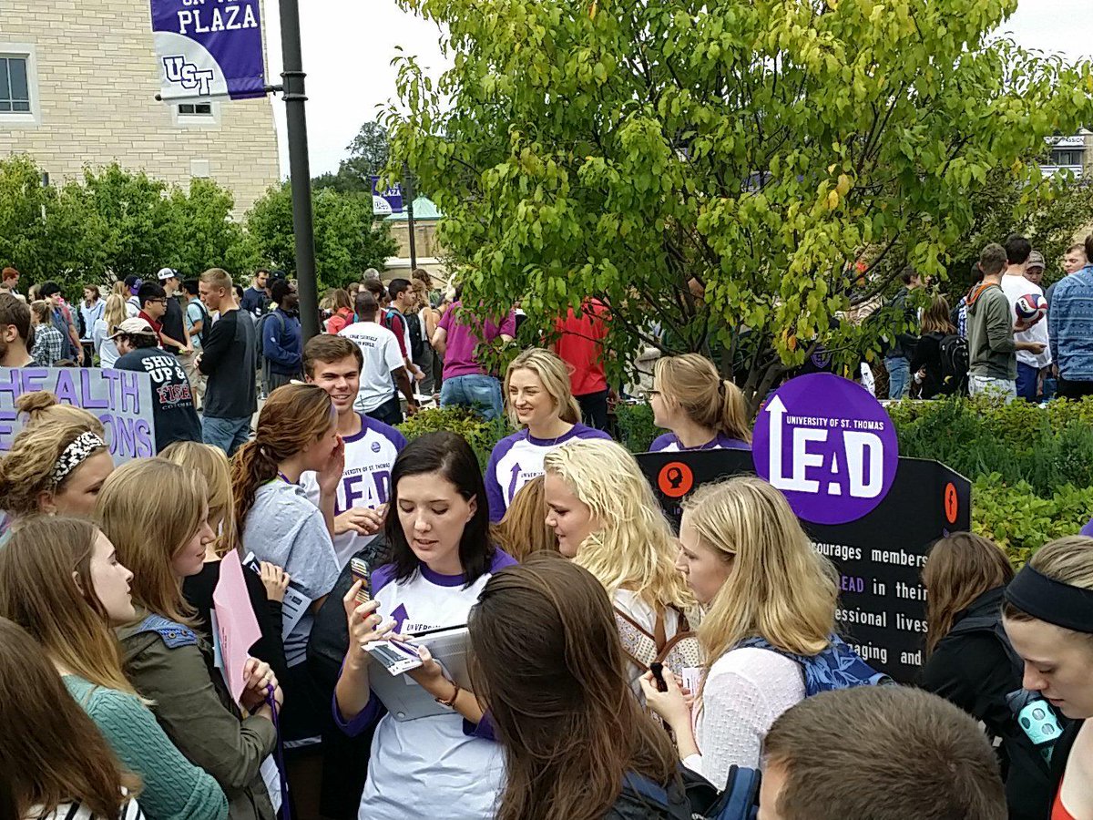 LeadUST's tweet photo. Are you at the activities fair? Our table is buzzing! Grab some info and a sticker, we're near the aarc! #LEADUST http://t.co/awygdxIjyH