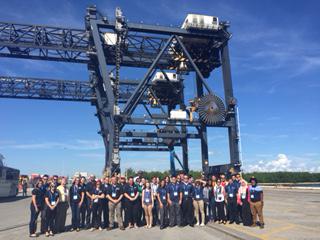 PortEverglades's tweet photo. Students with IANA Scholarship Program Schools toured @PortEverglades today part of @IntermodalEXPO #IntermodalExpo15 http://t.co/aREFjBORIn