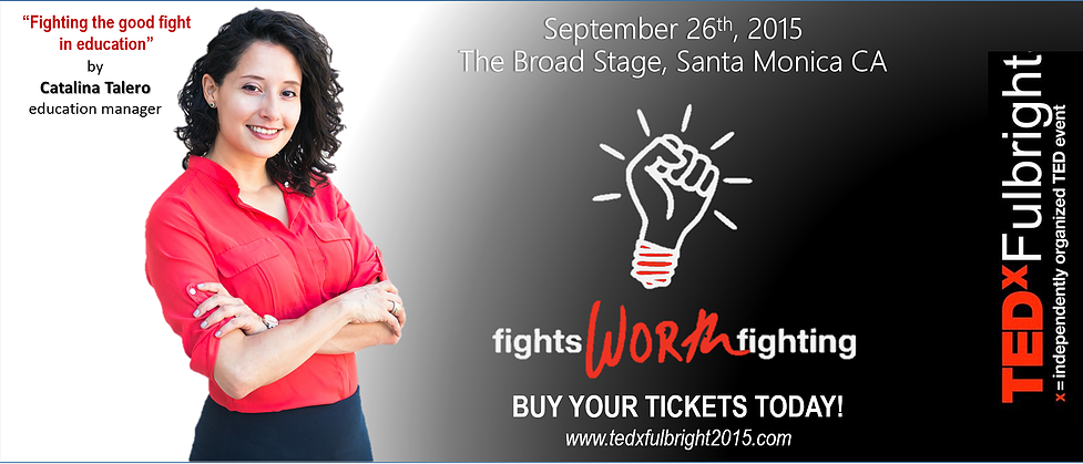 OWYP's tweet photo. What's your #fightsworthfighting? #OWYP ED @GlobalTumbling Catalina Talero reveals hers at @tedxfulbright 9/26/15 http://t.co/C9mjsx7aRl