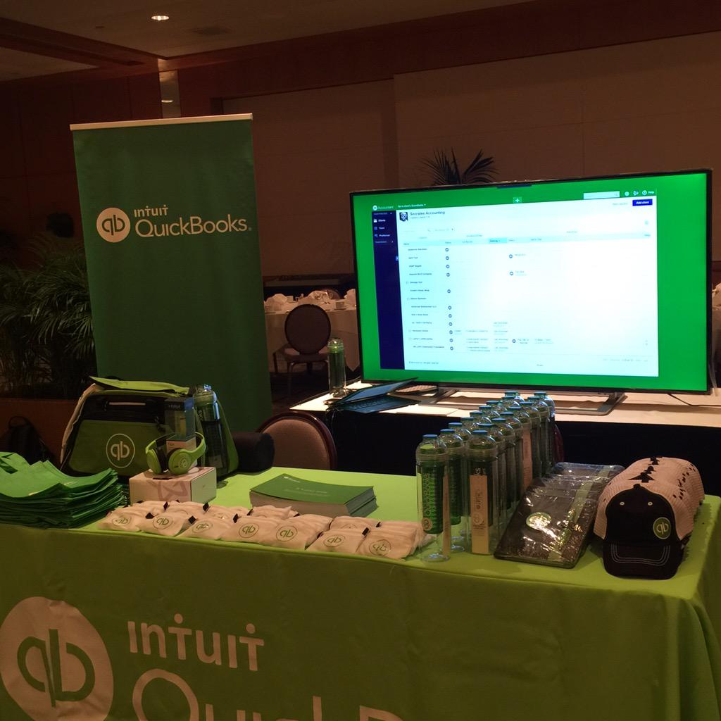 vheckman's tweet photo. Got swag? Looking forward to the #HSCPA #QBFirmofTheFuture workshop starting soon! @fitintuit http://t.co/aP6bIi1qqe