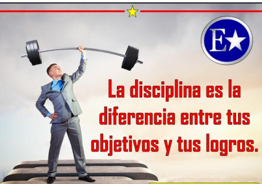La DISCIPLINA es base fundamental para poder alcanzar cualquier objetivo que uno se marque. #disciplina #emprender