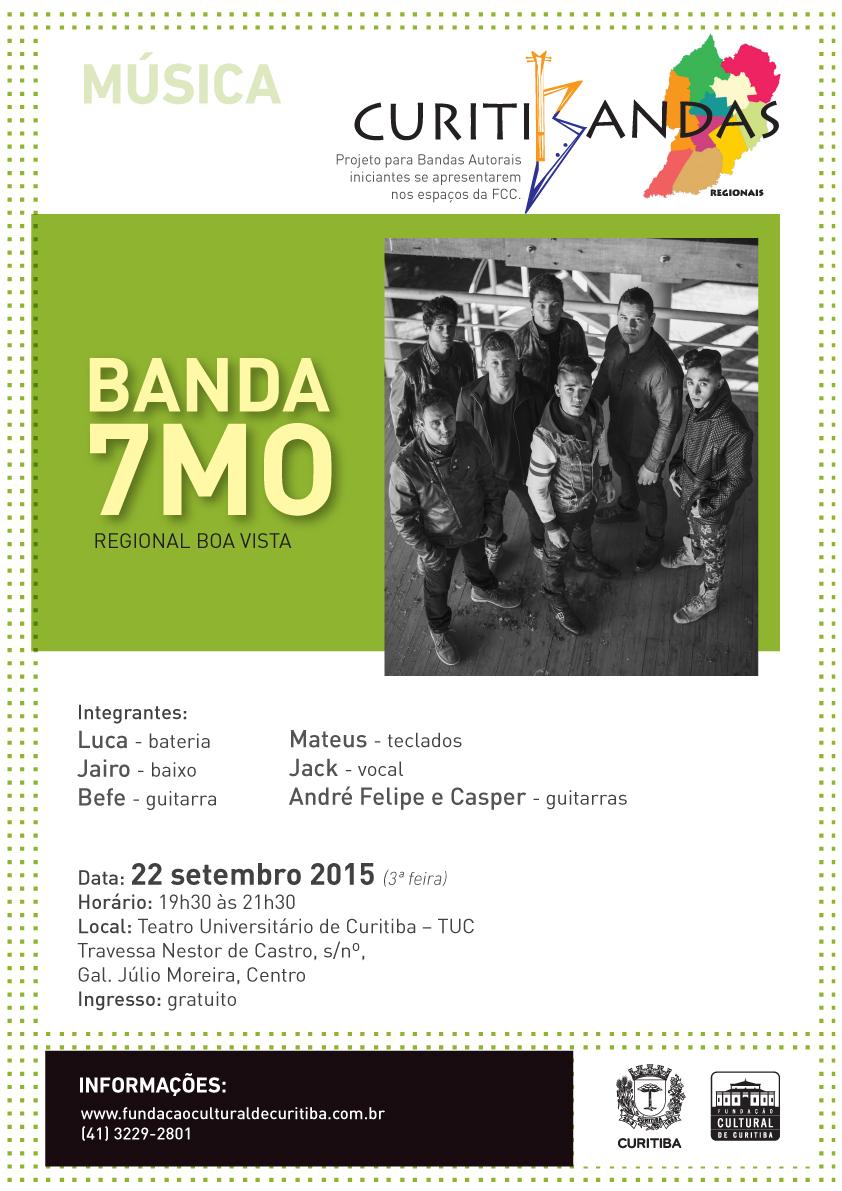 ctbaapresenta's tweet photo. A banda 7MO se apresenta hoje, às 19h30, no TUC http://t.co/at3ZU9mMIb @Banda7mo #Curitibandas http://t.co/DIXNNZkxbP