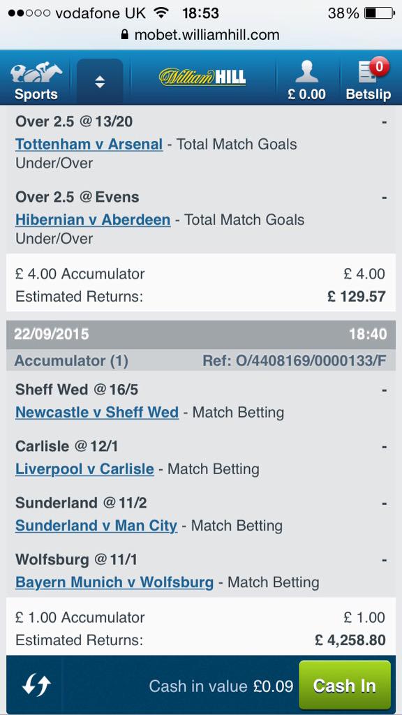 andycdurham's tweet photo. @FootyAccums hate the capital one cup so gone for it (plus wolfsburg for good measure) http://t.co/RJ0H78Vd1p