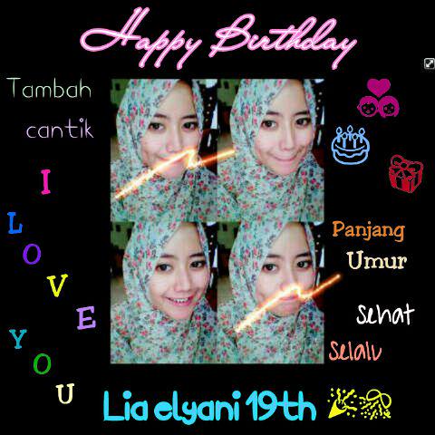 Happy birthday yahhh cc @Liaelyanilia
