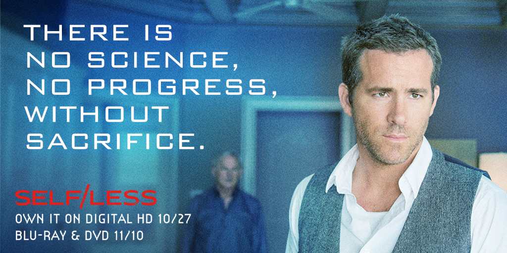 Is the sacrifice worth it to Ryan Reynolds? #Selfless
