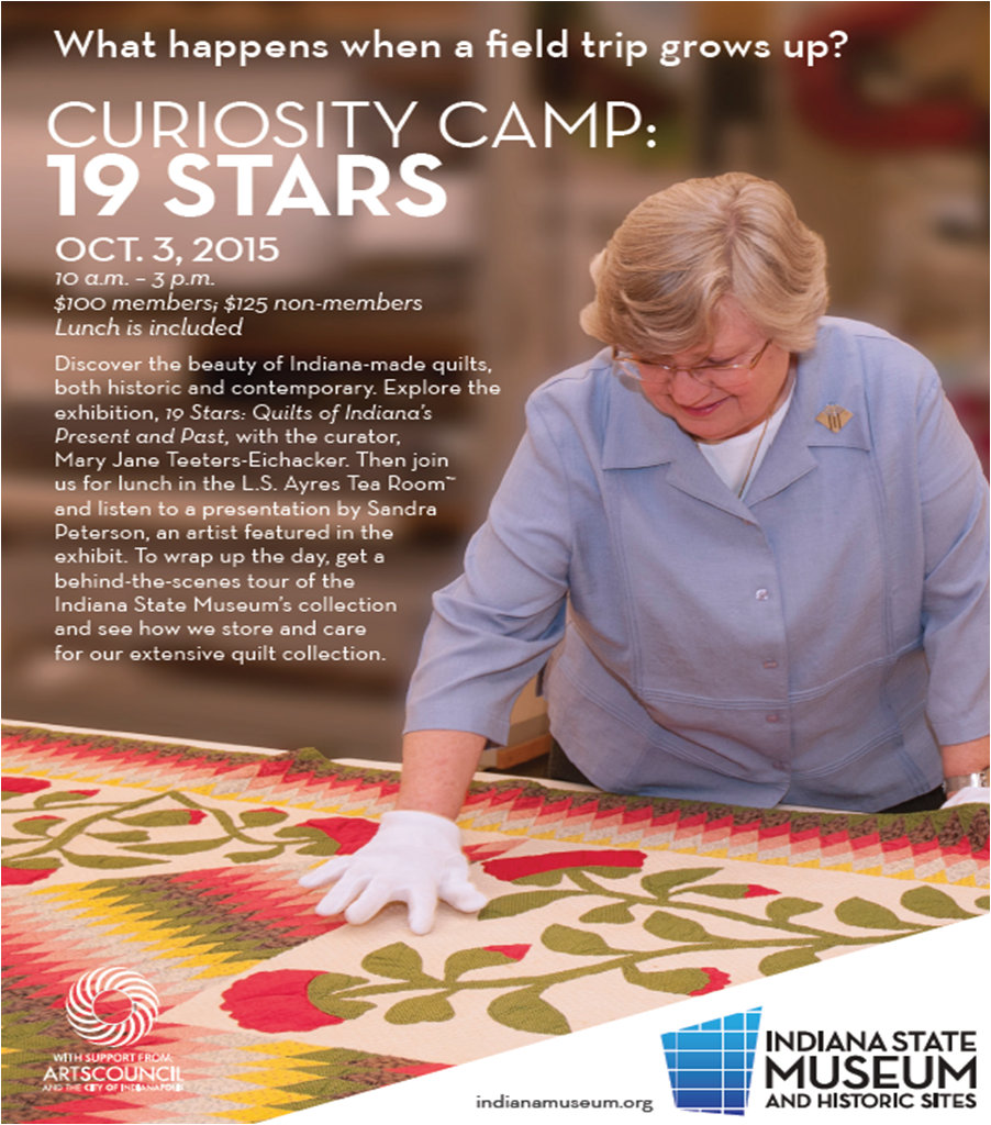IndianaMuseum's tweet photo. Want to learn more about #19Stars? Sign-up for our upcoming Curiosity Camp on 10/3! Registration ends 9/25. http://t.co/wCWHGKGTPB