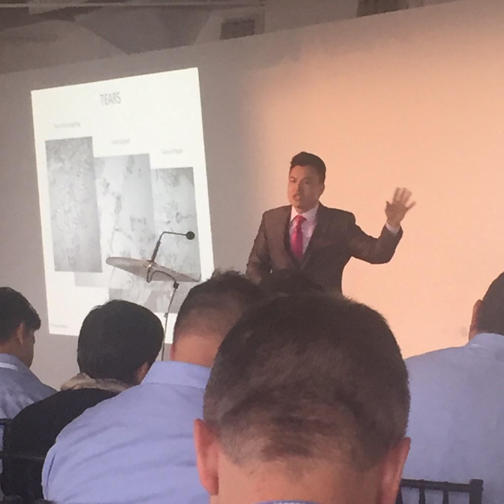 Who knew tears look different depending on what emotion caused them? Learning stuff from Scott Amyx at #rftech.