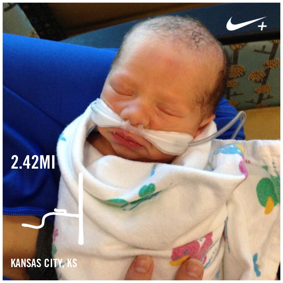 Brand new grandson #BraydenLee I just ran 2.42 mi @ a 10'21''/mi pace with Nike+. go.nike.com/4sksfgv #nikeplus