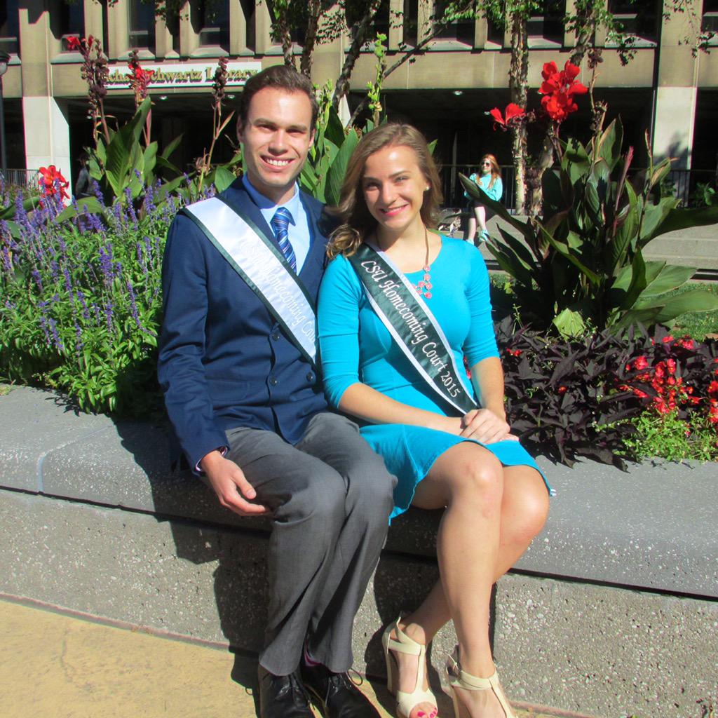 1964Society's tweet photo. We are proud to sponsor our very own @LaurenSchaeffe3 as she runs for #CleStateHC15 Queen with Evan for King. http://t.co/opqLeSG7xy