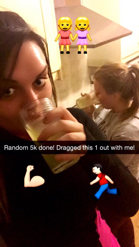 MichaelaMoody's tweet photo. Random #run done earlier, dragged her out ๐ Starting healthy habits! #walk #5k #fitness #WereClass ๐๐ป๐ช๐ผ๐ญ #snapchat http://t.co/GiRQld1jgY