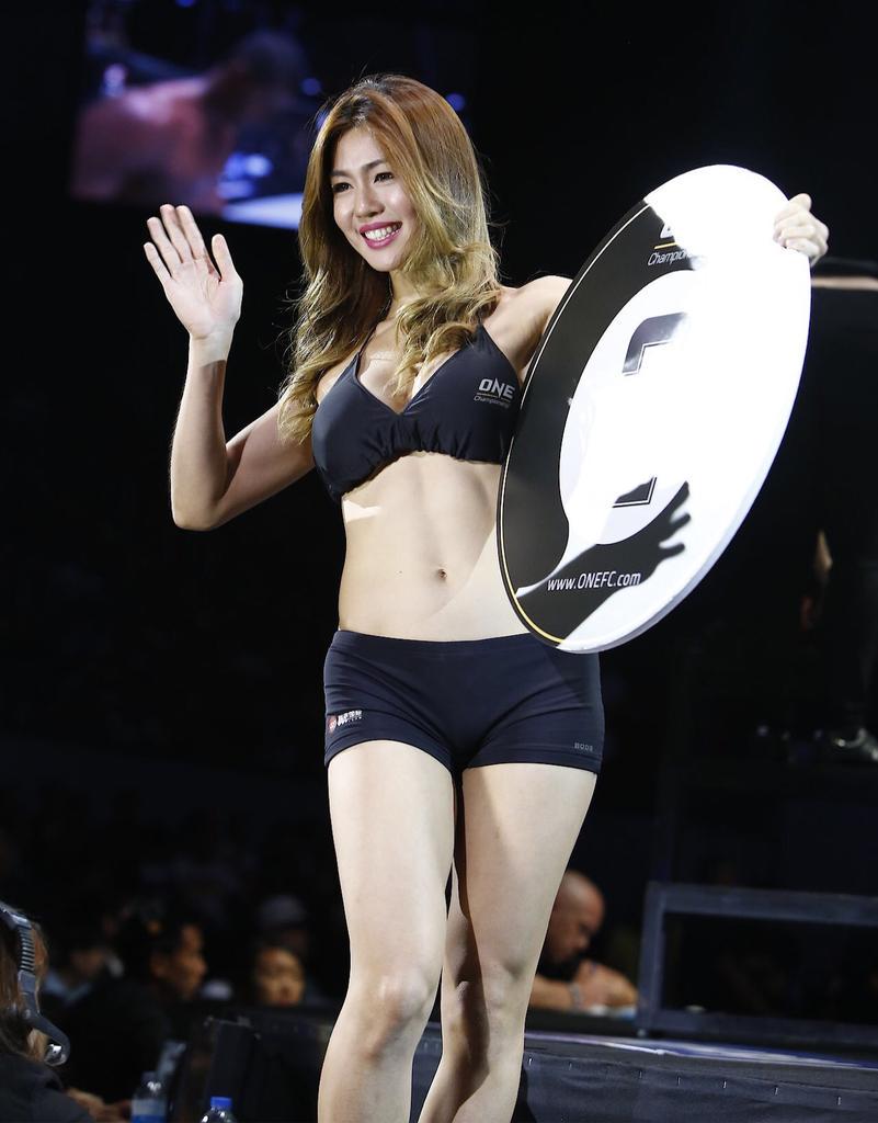 ONEChampionship's tweet photo. Good morning from #ONE Ring Girl @OfficialMelTan! Catch her in action this Sunday in Jakarta. #ONEFightNight #ONEPPV http://t.co/xj8I9gUX95