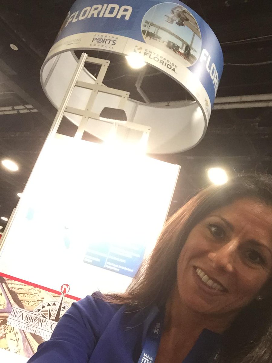 NassauFL's tweet photo. @thelauradibella's having a busy day #IntermodalEXPO15 8 hours - 50 million consumers #MeetNassauFL http://t.co/xqxTNRdp5g