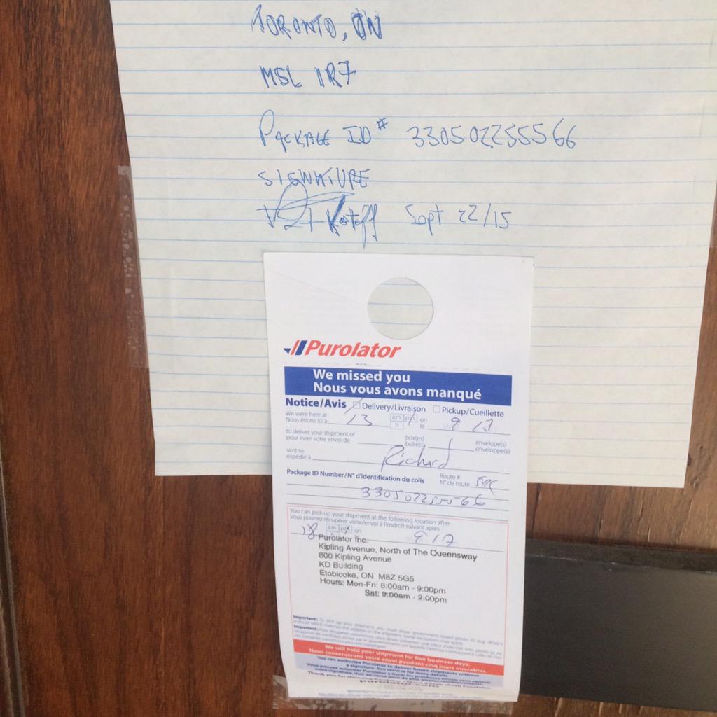 Shipified's tweet image. Sometimes a nice handwritten note does not even help to have your parcels delivered.