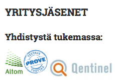 Mahtavat yritysjäsenemme ovat nyt websivuillamme. Kiitos @altomsays, Prove ja @Qentinel.