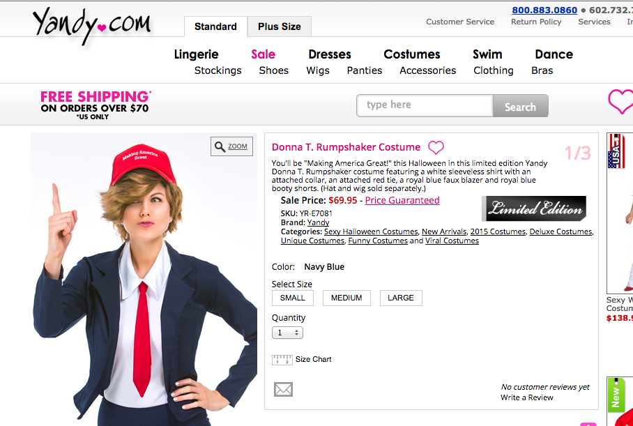 wisdomwatch's tweet photo. Sexy Donald Trump ↔ Now a #Halloween costume. Also comes in "Scary" http://t.co/uFG4yyqWZp http://t.co/0pQ4C42pys