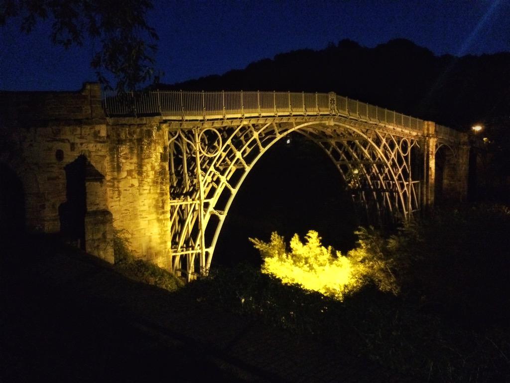 What a cracking place to work for the night. #IronBridge #Shropshire