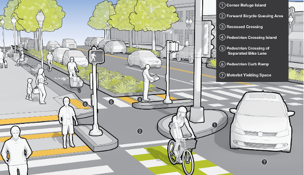 StreetsblogUSA's tweet photo. Massachusetts' new bikeway design guide will be the US's most advanced yet http://t.co/xDMoBUH6sN v @peopleforbikes http://t.co/hHMgzncsz4