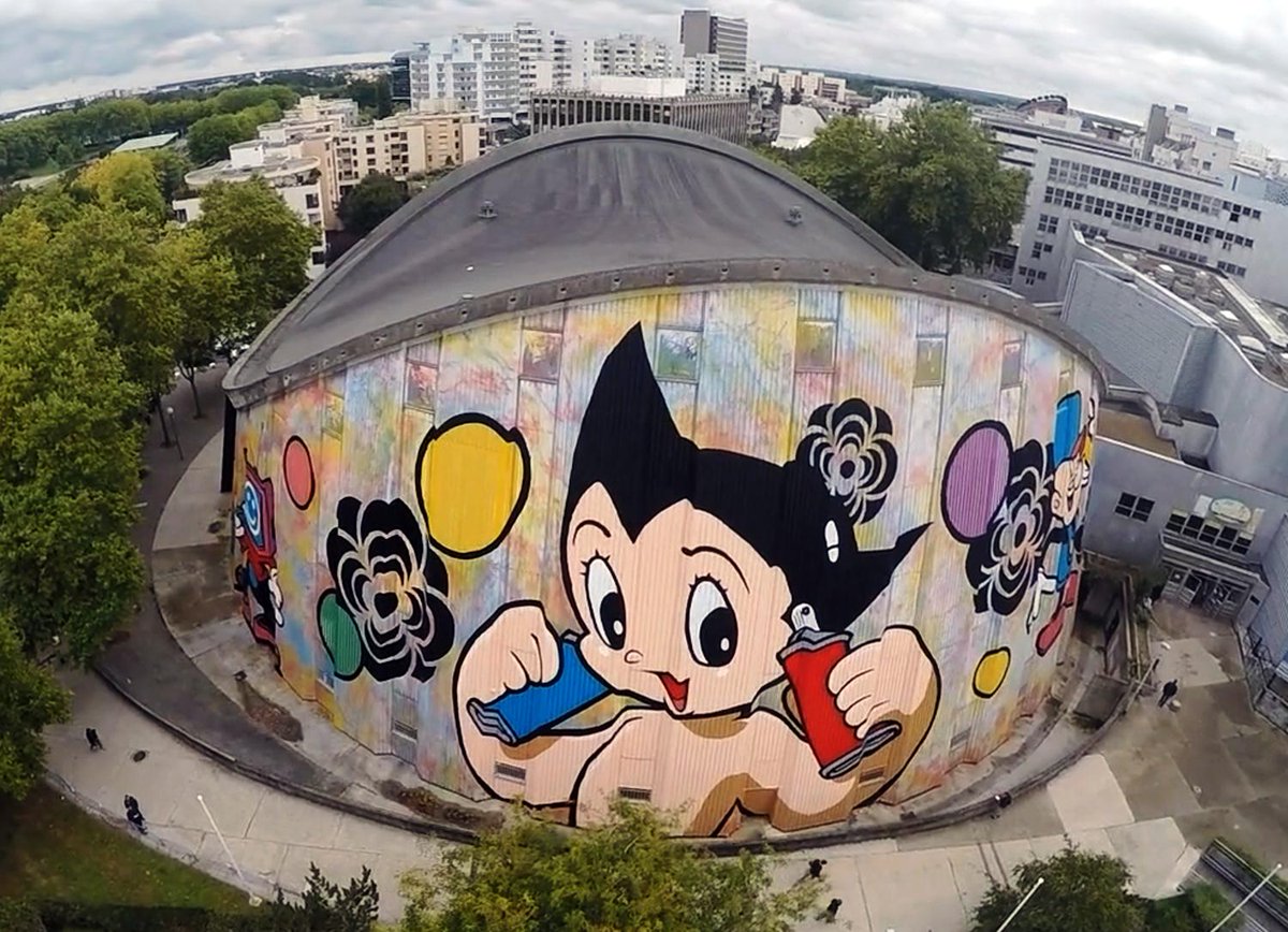 SpeedyGraphito's tweet image. A Evry, Speedy Graphito réalise la plus grande fresque murale d'Europe telerama.fr/sortir/a-evry-…