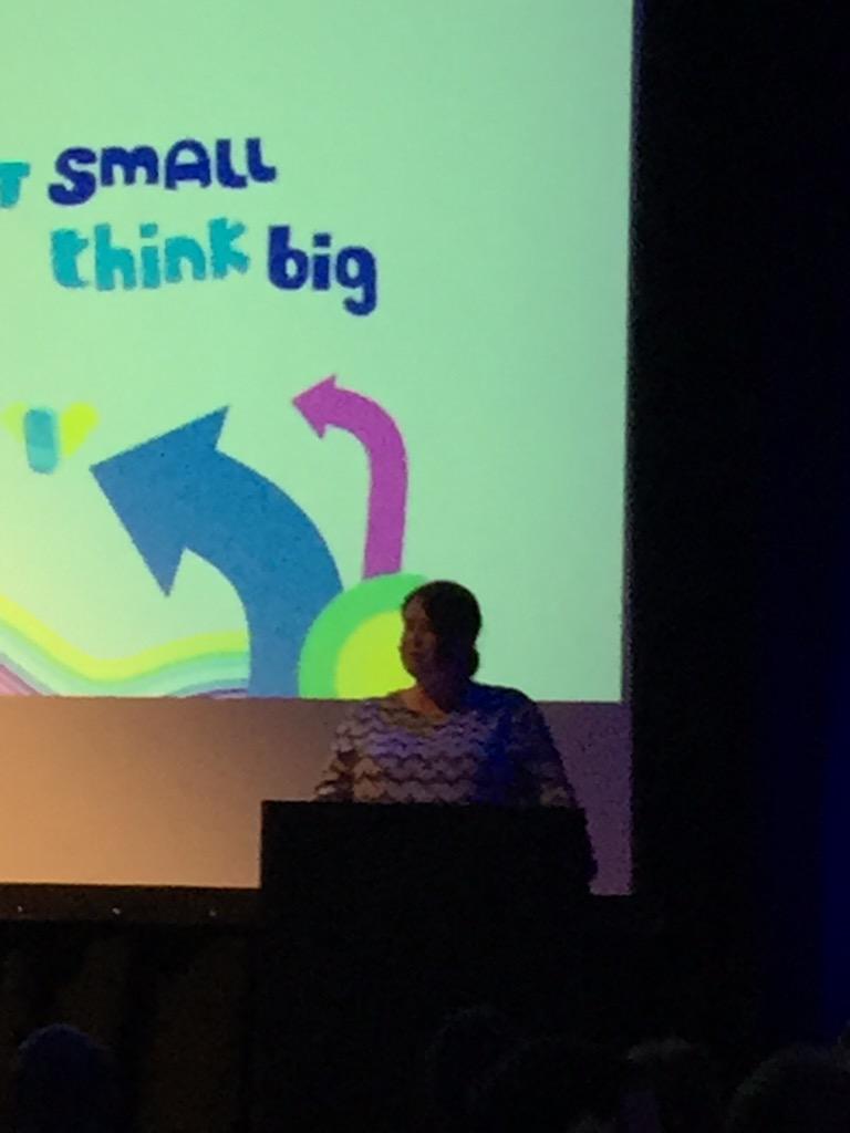 O2OurBlueprint's tweet image. Head of Community at @O2 @traceyherald on stage telling all about #O2ThinkBig. Go Tracey! #TBRegatta