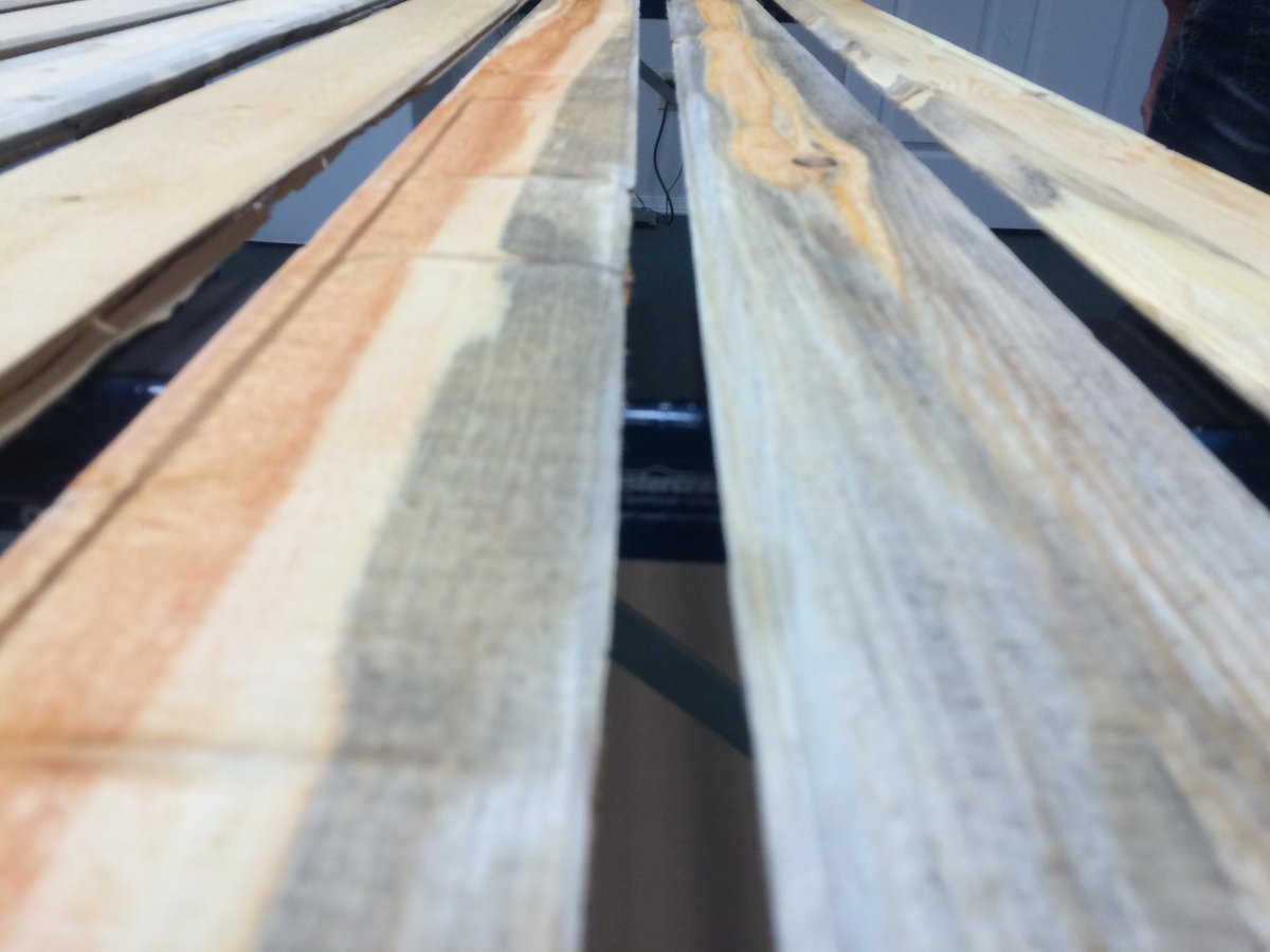 Beautiful natural colouring of tongue and groove.