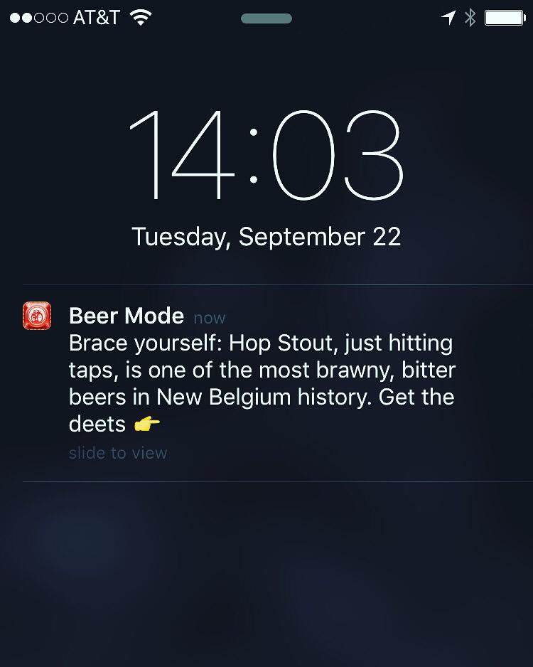 NewBelgium_PNW's tweet photo. #NewBelgium's #BeerMode app is a great way to find our rarer beers. Now pardon us, we're on the hunt for a #HopStout. http://t.co/8O07ke1GxO