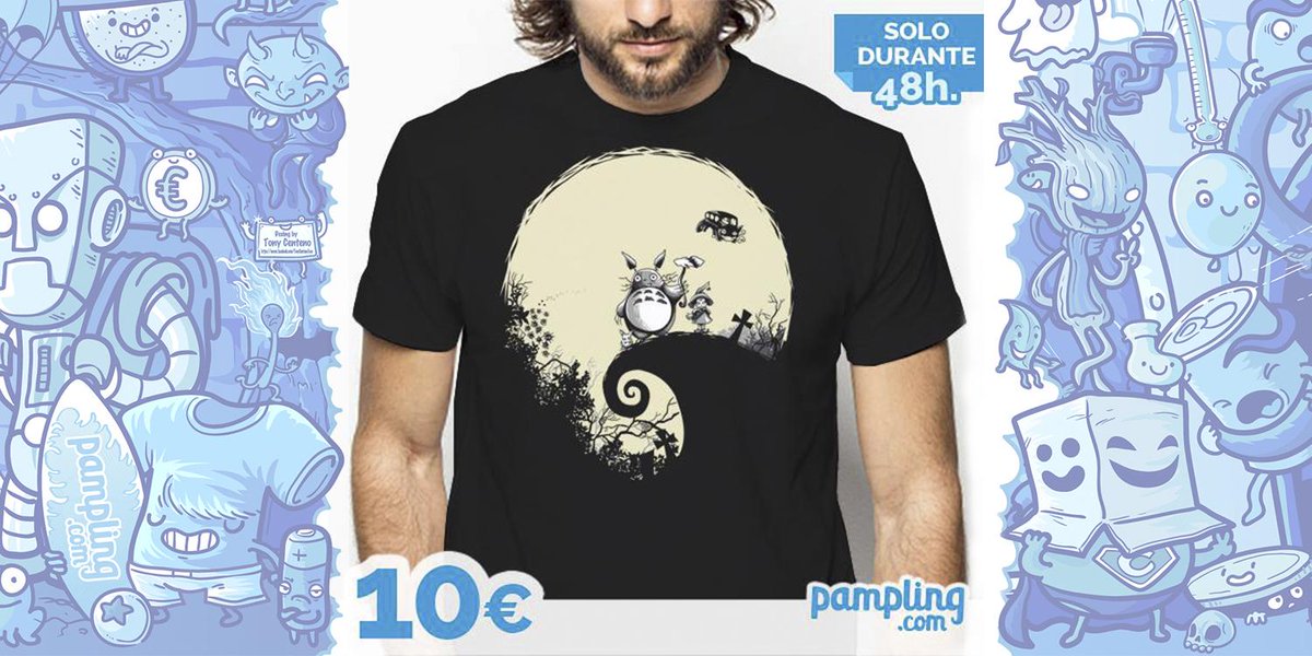 PamplingNews's tweet photo. Sorteamos 1 camiseta de "Totoro Besutch Jack" entre todos los que den RT a este tuit Tienda > http://t.co/YaaU3OMcut http://t.co/D6uCZXw5Yt