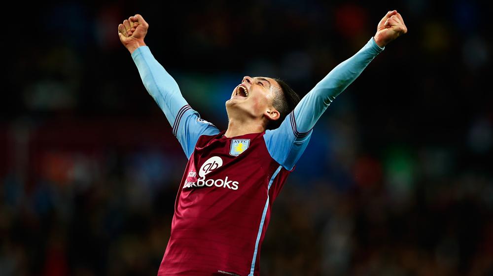 AstonVilla's tweet photo. POST-MATCH PIC: Now that's emotion...#AVFC #BCFC #CapitalOneCup http://t.co/tNtXVr7YQj