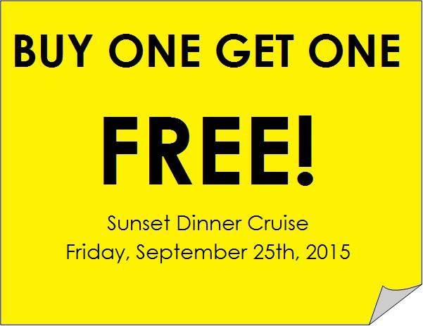 Check out this great deal! This is a limited time offer, call us at 604.688.7246 to book! #BOGO #HarbourCruises